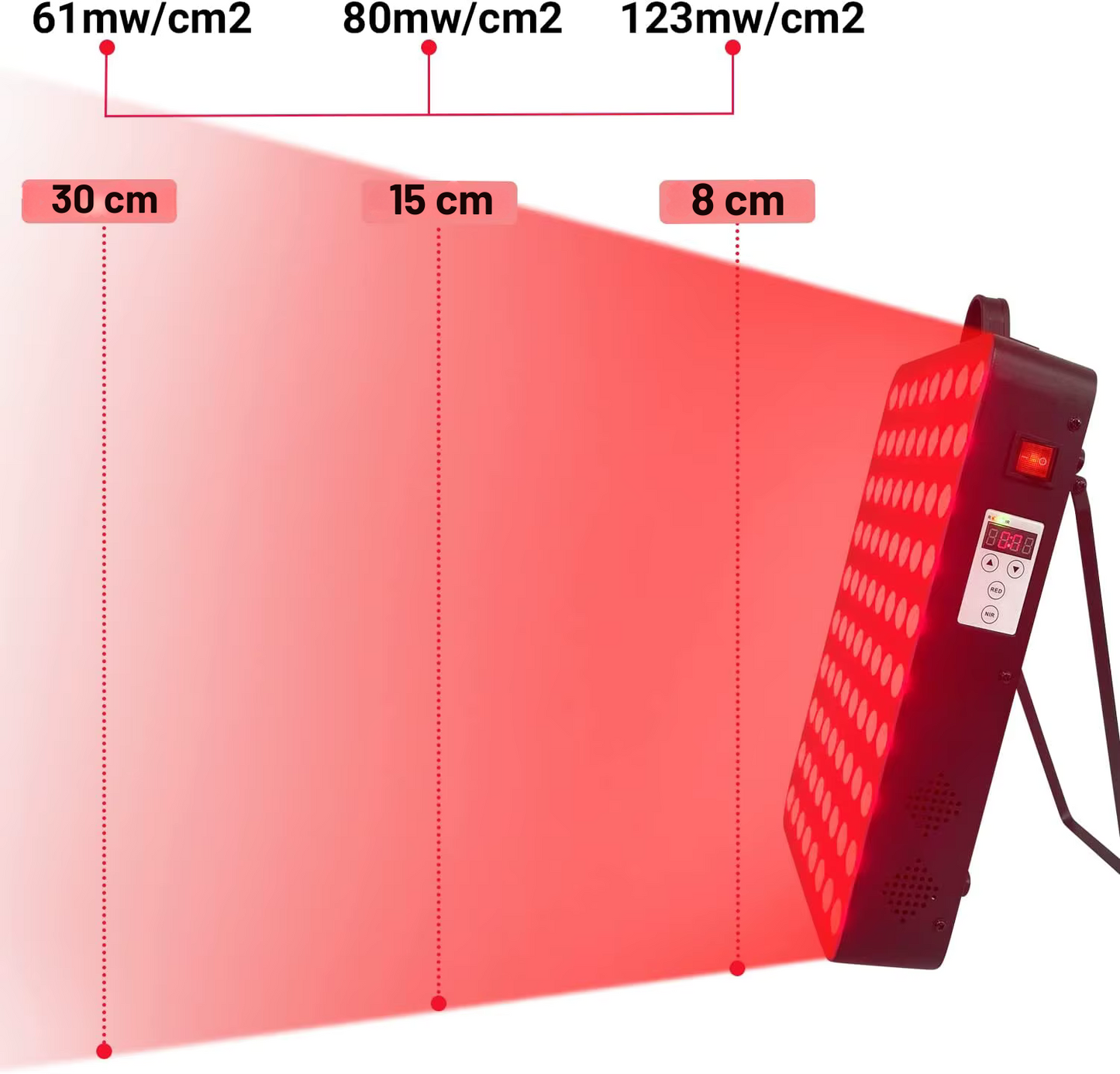 G12 400w Rød lys panel